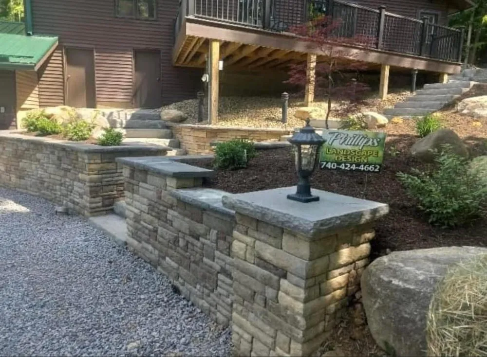 Professional landscape installation in Wintersville, OH by Phillips Landscape Design