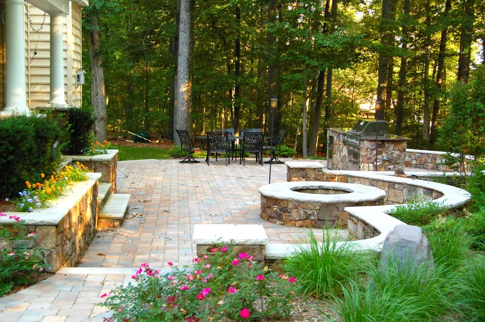 Custom residential landscaping with custom design in Gaithersburg, MD by Phillips Landscape Group