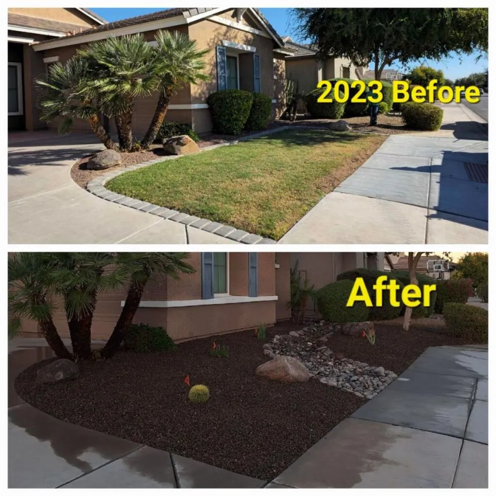 Expert yard maintenance with custom design across Chandler, AZ - Phillip's Landscaping Services