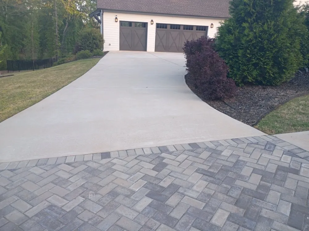 Custom garden landscaping for year-round maintenance in Mount Airy, GA by Phillips Outdoor Services