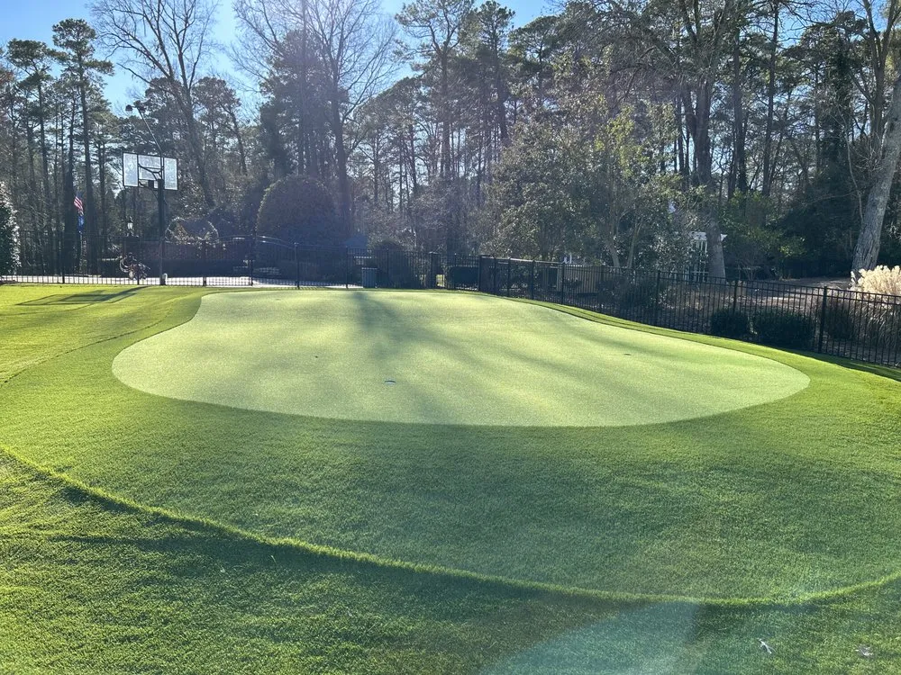 Custom outdoor landscaping in Wagram, NC by Phillips Turf Group