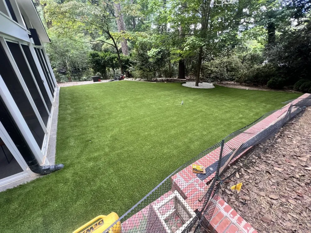 Professional landscape installation in Wagram, NC by Phillips Turf Group