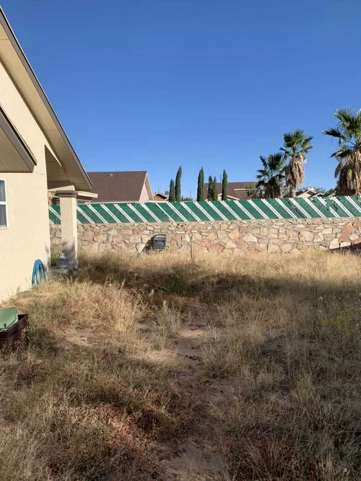 Custom garden landscaping with custom design in El Paso, TX by Phillip's Yard Care