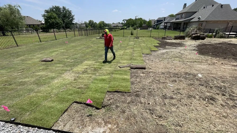 Custom yard maintenance for residential properties in Rockwall, TX by Phoenix Landscaping & Construction