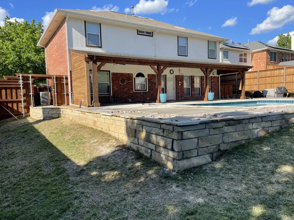 Custom landscaping services in Rockwall, TX by Phoenix Landscaping & Construction