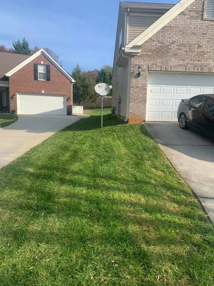 Custom landscape installation in Greensboro, NC by Piedmont Triad Solutions