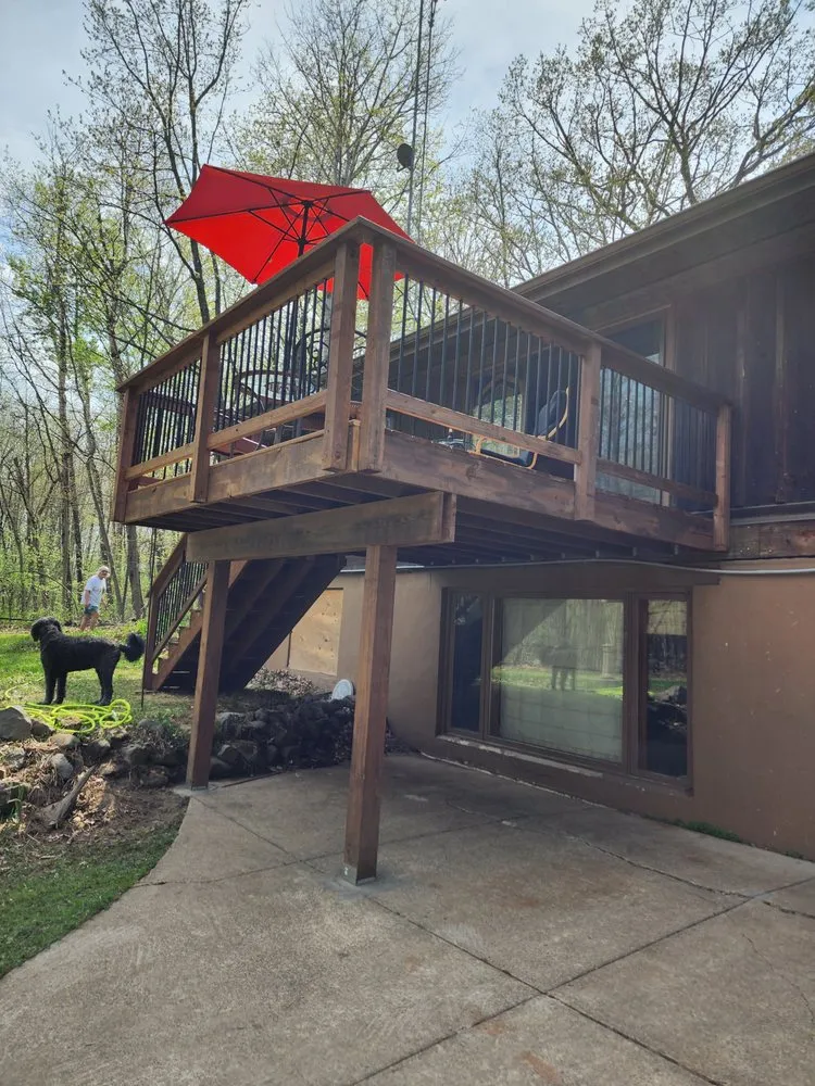 Local garden landscaping with custom design across Osceola, WI - Pier Pergola