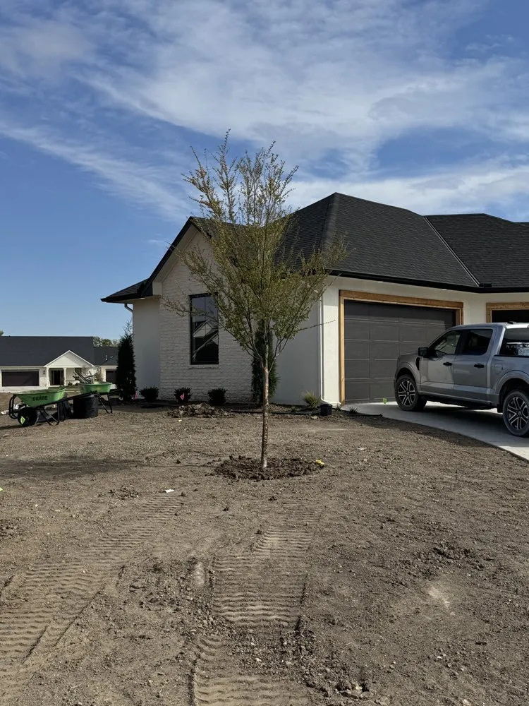 Professional landscape installation for residential properties in Valley Center, KS by Pierpoint Tree Farm