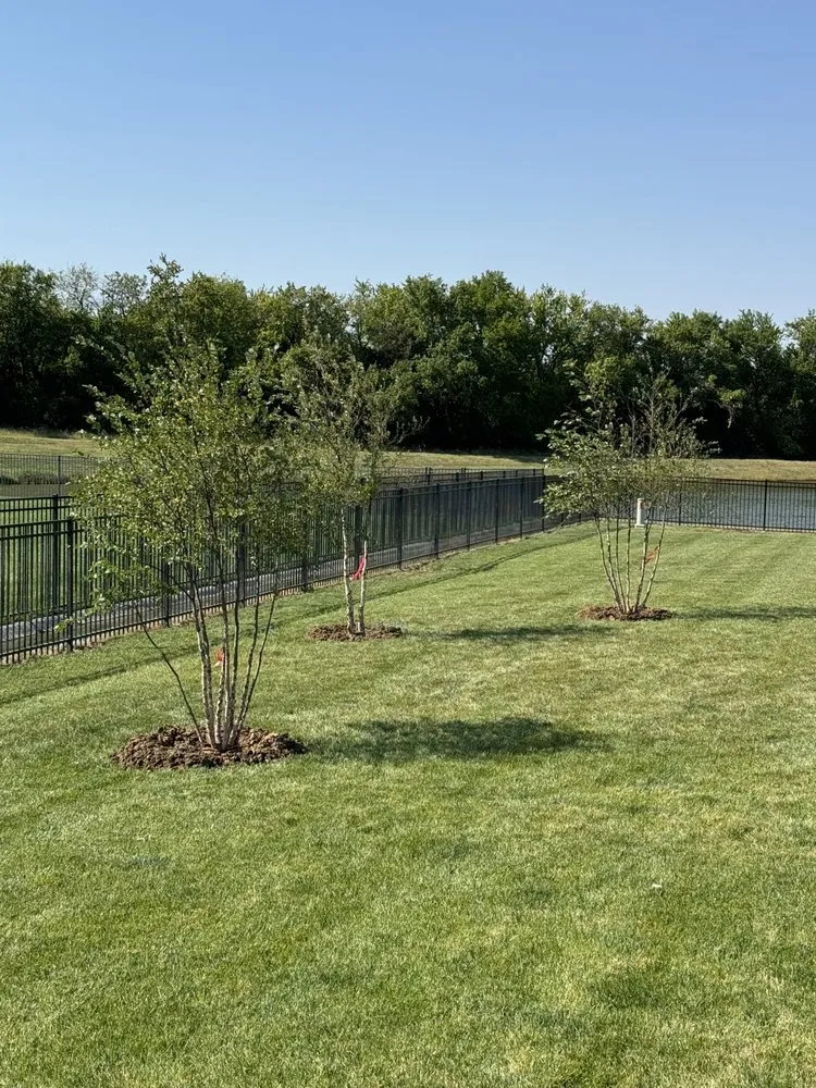 Custom landscape installation in Valley Center, KS - Pierpoint Tree Farm