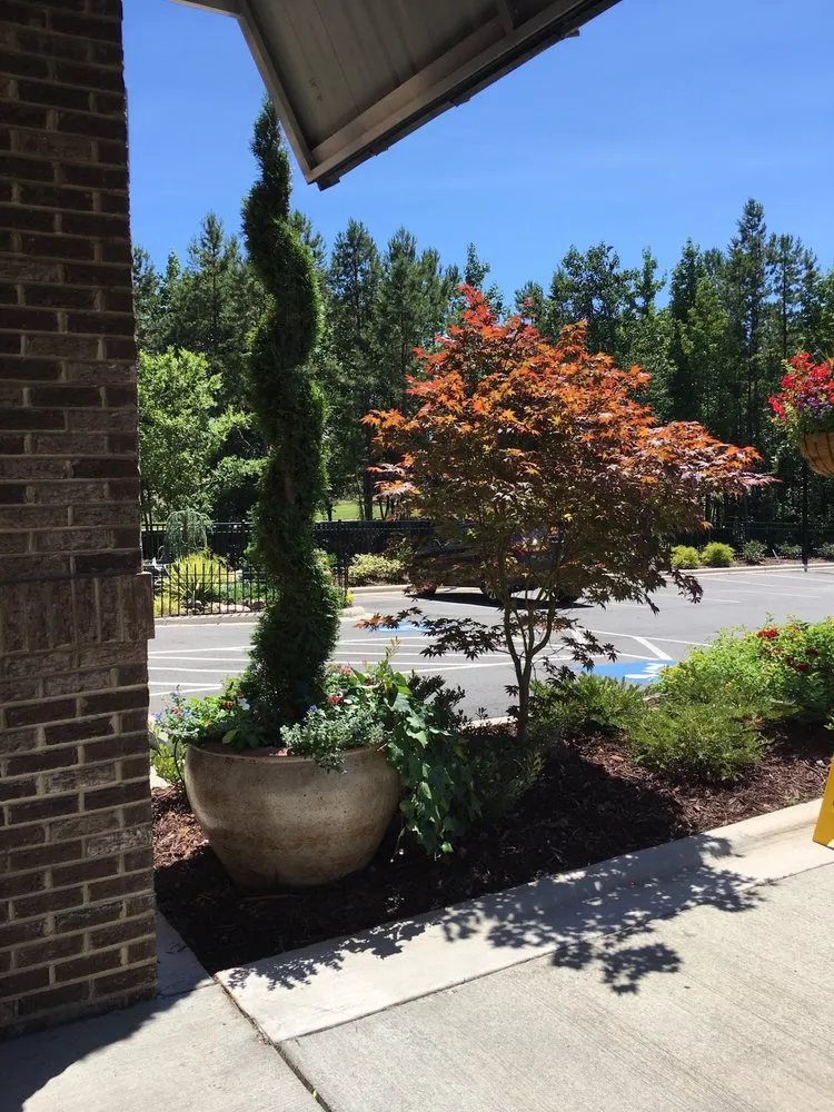 Custom garden landscaping in Matthews, NC by Pike Nurseries