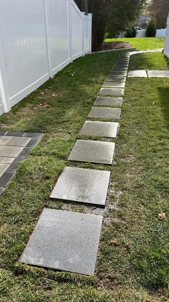 Professional lawn mowing service with custom design in Hanover, MA by Pilgrims Landscape