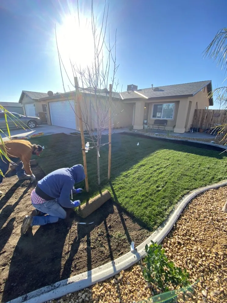 Professional landscape installation for residential properties in Bakersfield, CA by Pimentel Landscaping