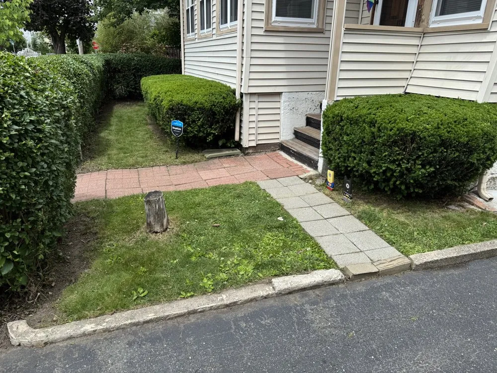 Local yard maintenance for residential properties in Holbrook, MA by Pimentel Landscaping