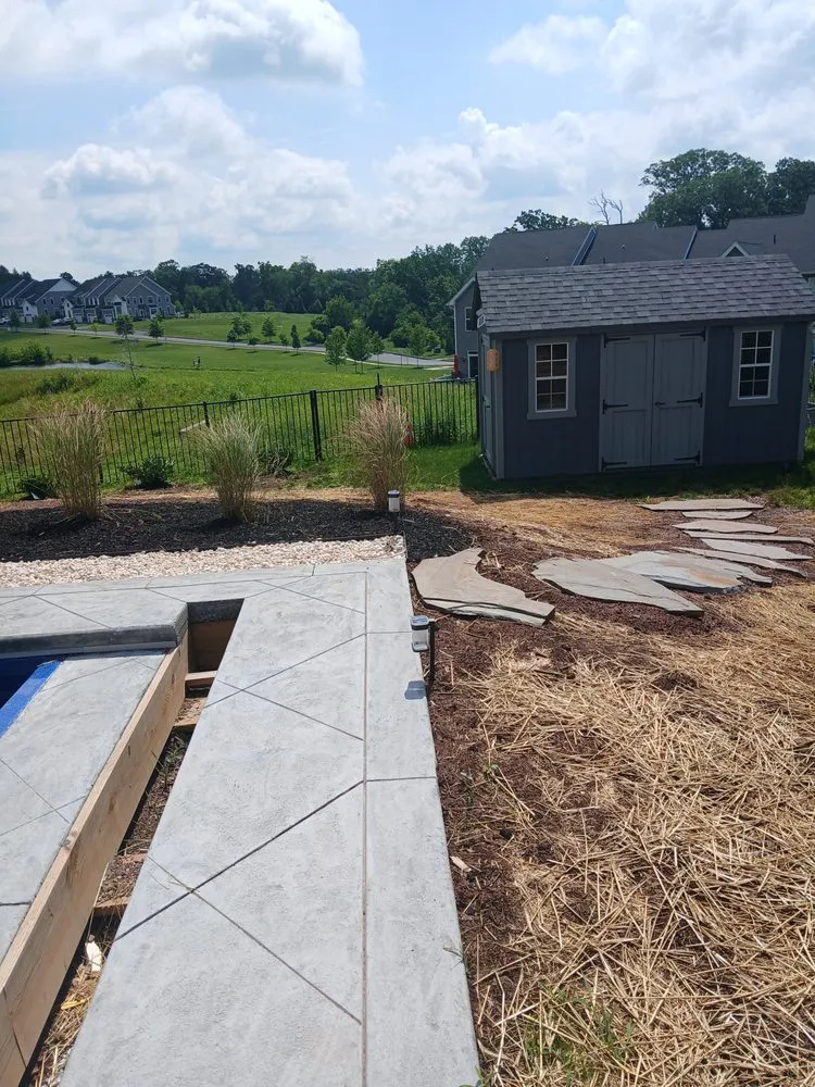 Professional landscape installation with custom design in Norristown, PA by Pinch of Perfection Lawncare