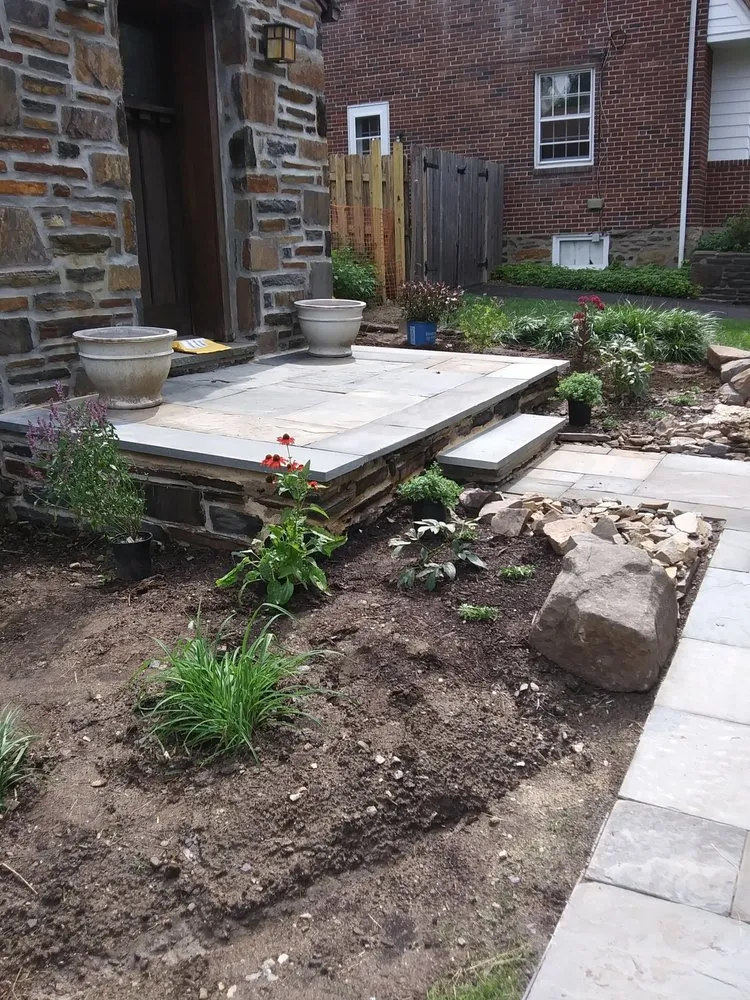 Affordable outdoor landscaping with custom design in Norristown, PA by Pinch of Perfection Lawncare