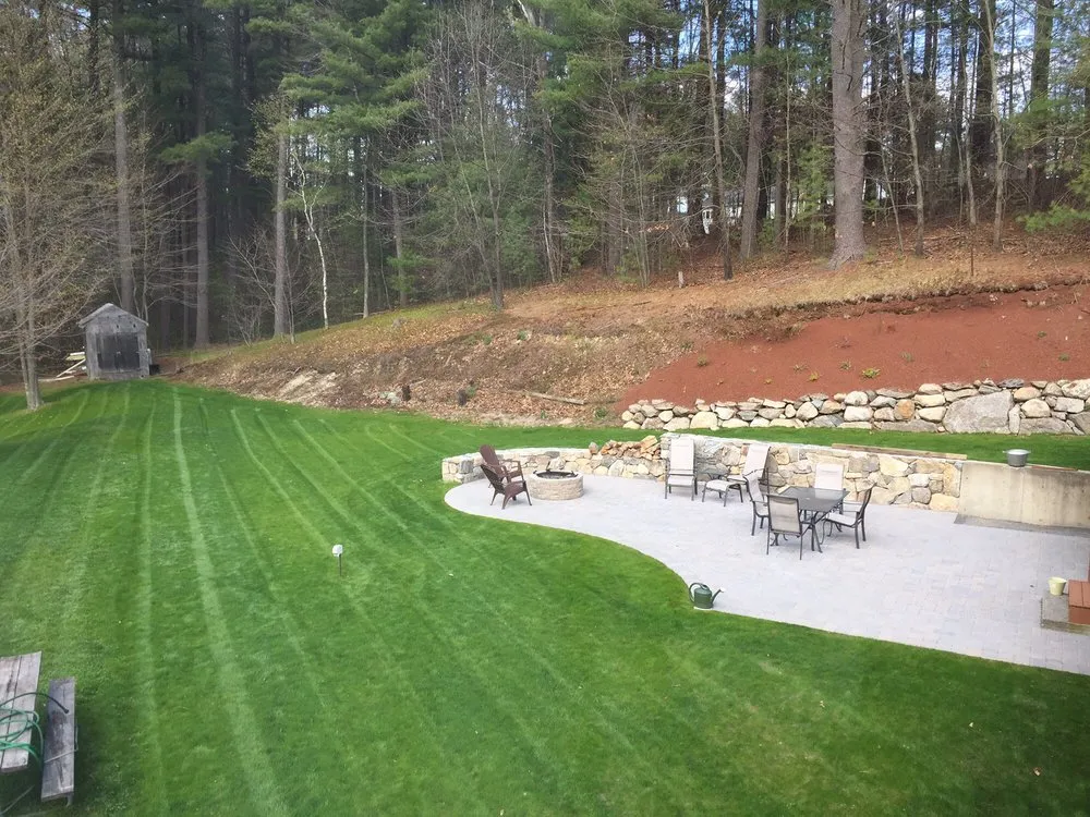 Local landscape installation for beautiful yards in Sterling, MA by Pine Fall Landscape