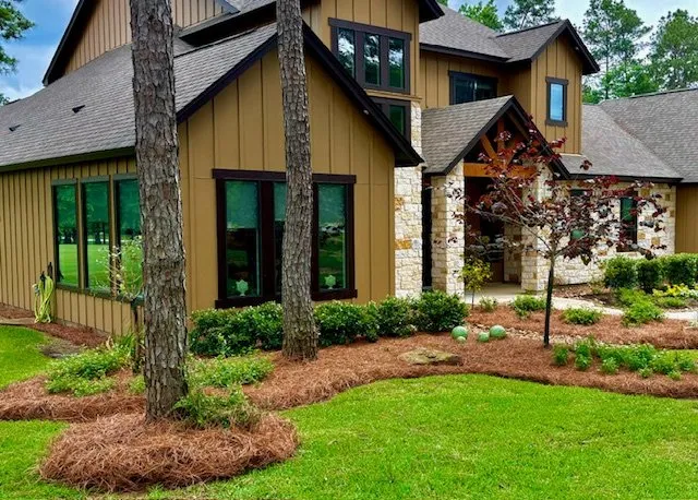 Affordable landscape installation in Katy, TX by Pine Straw Texas