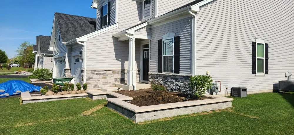 Custom outdoor landscaping for residential properties in Harvard, IL by Pine View Nursery
