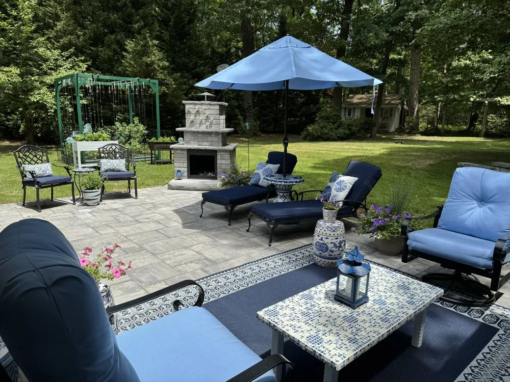 Custom residential landscaping in Glen Burnie, MD by Pineda Stonework