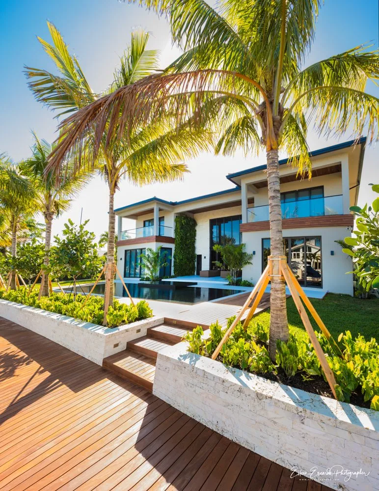 Reliable lawn mowing service with custom design in Southwest Ranches, FL by Pink and Green Lawn Care and Landscape