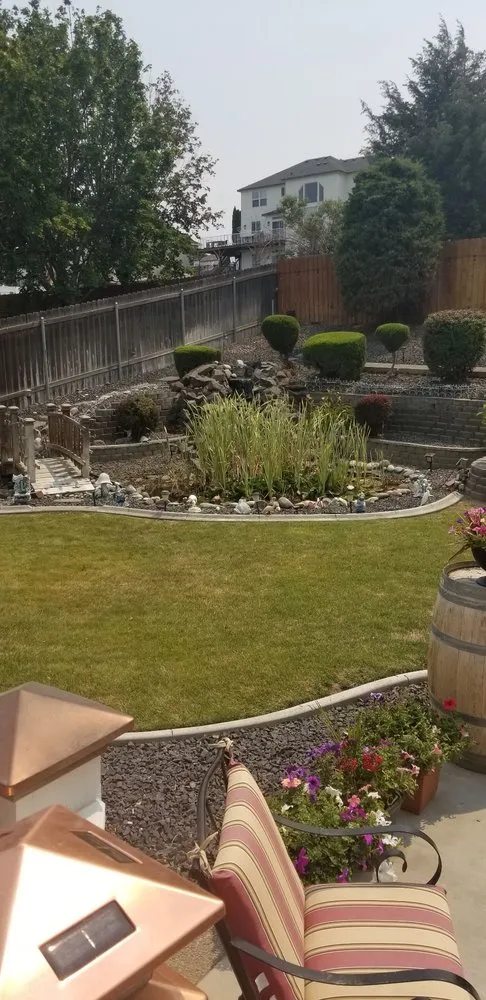 Top-rated garden landscaping for homes in West Richland, WA by Pink Lawn Cure