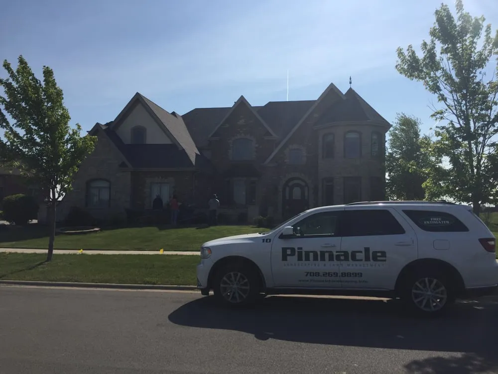 Custom landscape installation in New Lenox, IL - Pinnacle Landscaping & Lawn Management