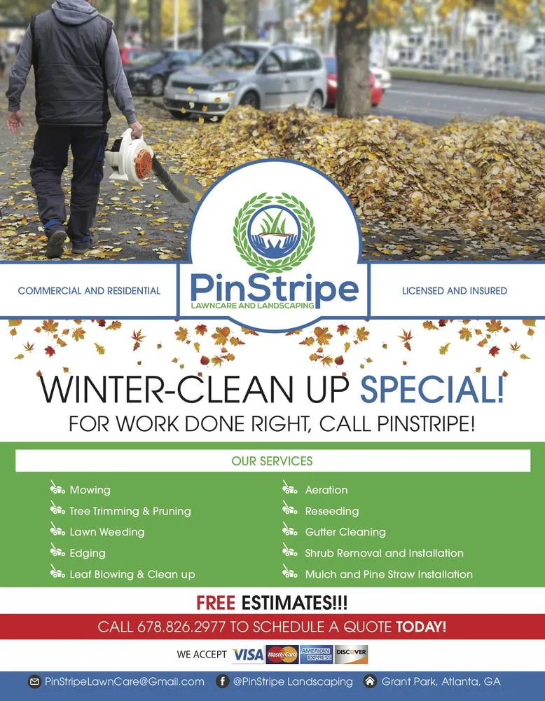Trusted yard maintenance for beautiful yards across Atlanta, GA - Pinstripe LandScaping & Pro Services