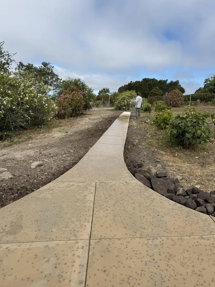 Custom landscape installation with custom design in Santa Rosa, CA by Pintail Landscaping