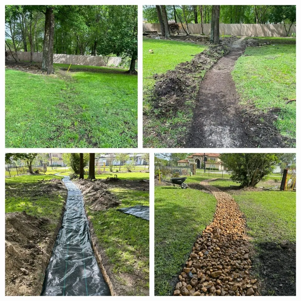 Expert lawn mowing service for outdoor upgrades in Spring, TX by Pinto's Landscaping