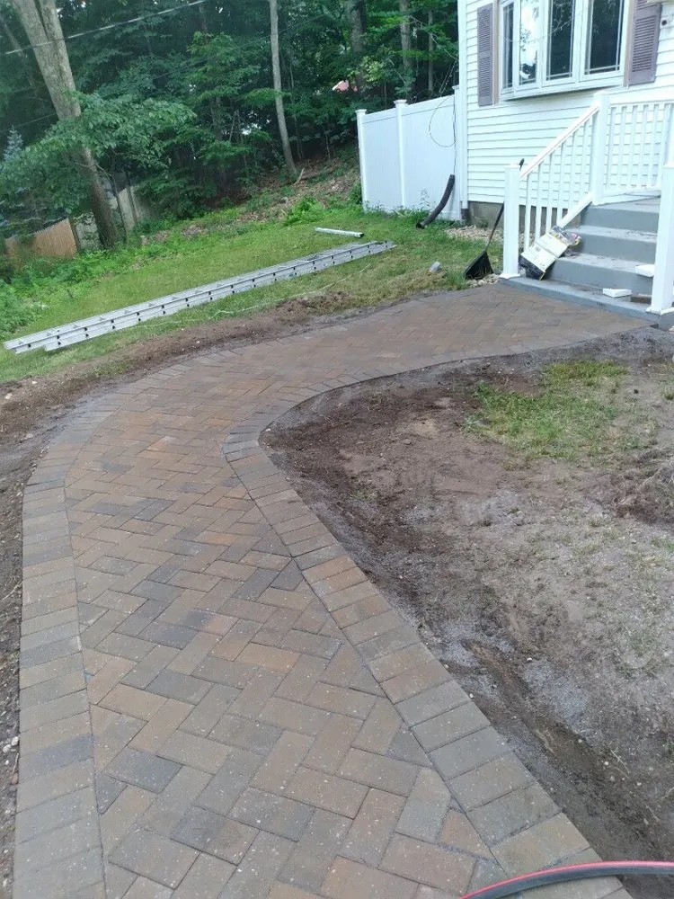 Professional landscape installation in Worcester, MA by Pinwheel Property Maintenance