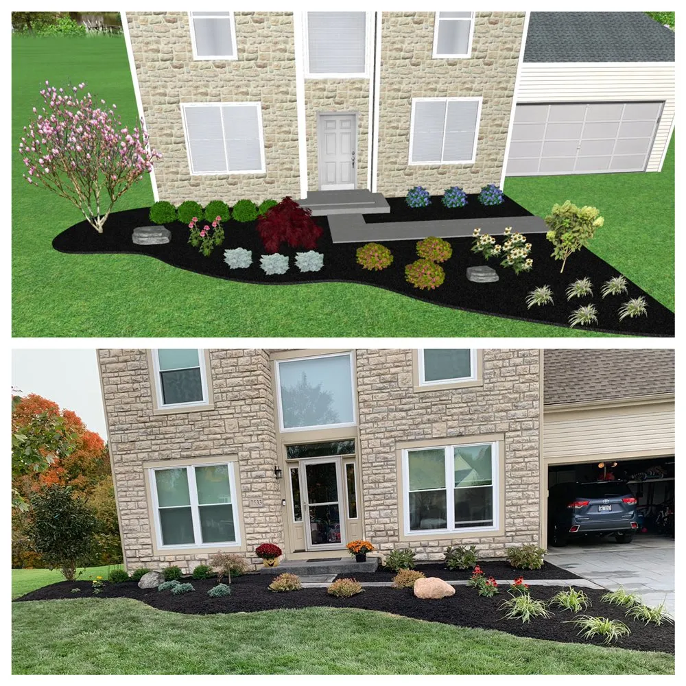 Expert garden landscaping for beautiful yards in Lewis Center, OH by Pioneer Landscaping