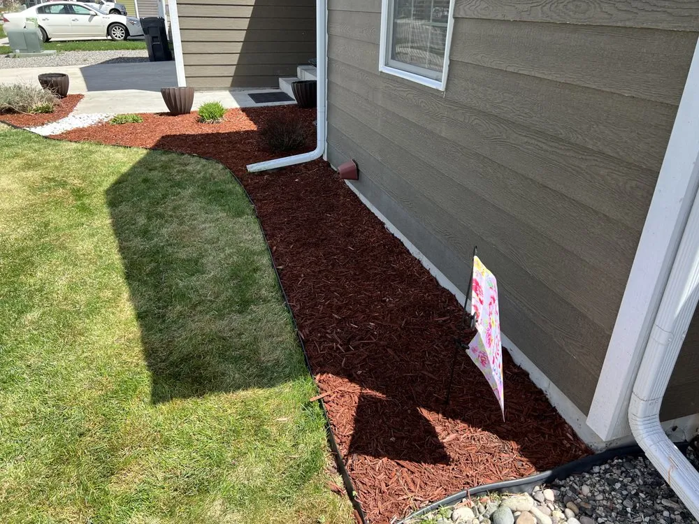 Top-rated garden landscaping with custom design in Columbia Falls, MT by Pioneer Lawn Care