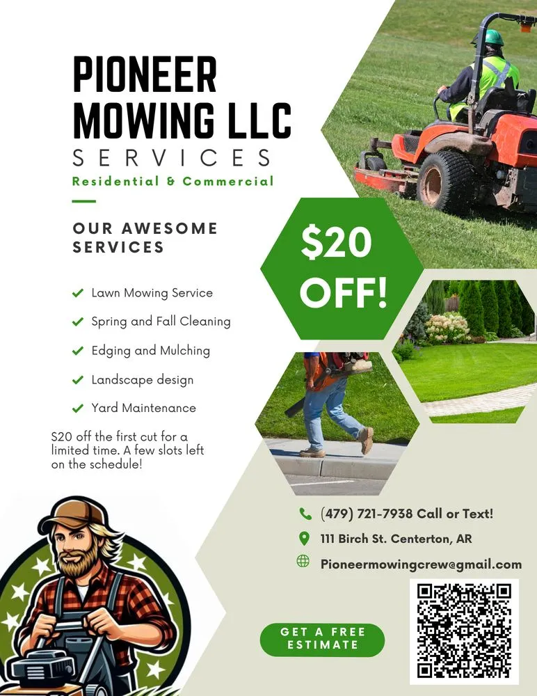 Trusted landscape design in Centerton, AR - Pioneer Mowing