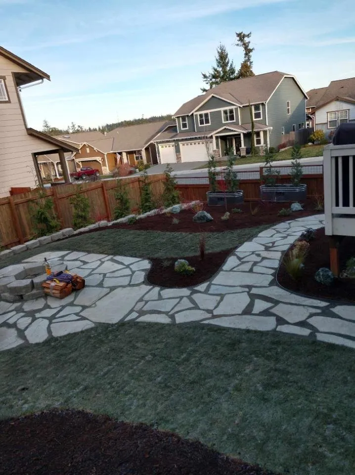 Custom residential landscaping in Oak Harbor, WA by Pioneer Tree Service & Landscaping