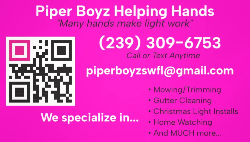 Local garden landscaping in Fort Myers, FL - Piper Boyz Helping Hands