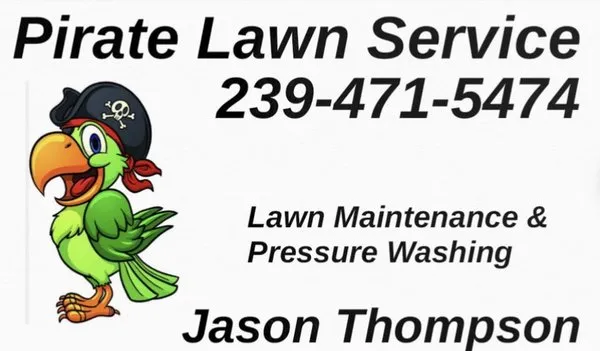 Pirate Lawn Service Logo