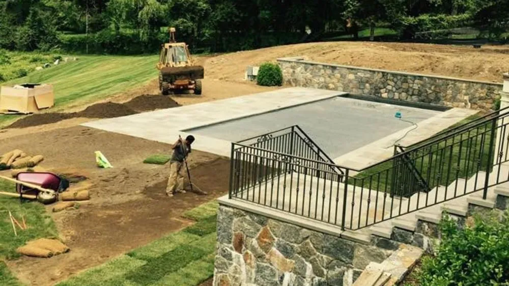 Professional garden landscaping for residential properties in Greenwich, CT by Pisano Landscaping