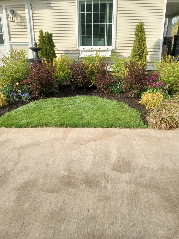 Custom residential landscaping with custom design in Monroe, MI by Pitt Sub Contracting