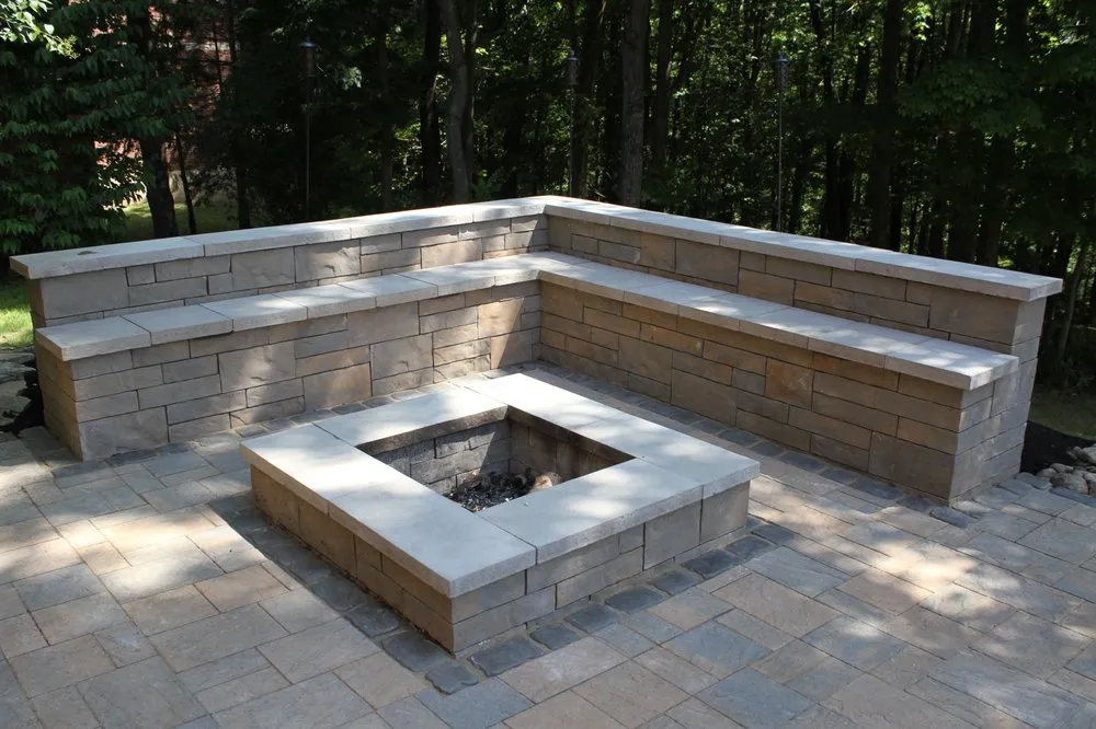 Custom garden landscaping in Evans City, PA by Pittsburgh Patio Company