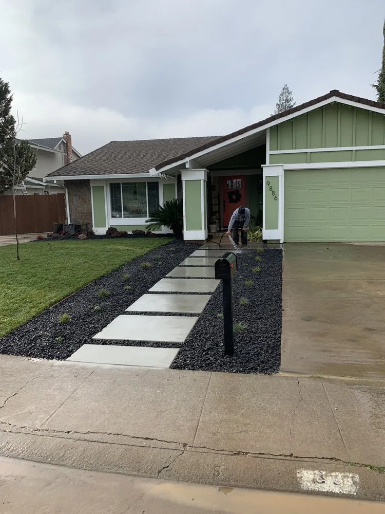 Custom landscape installation in Sacramento, CA by PJ Landscaping & Design