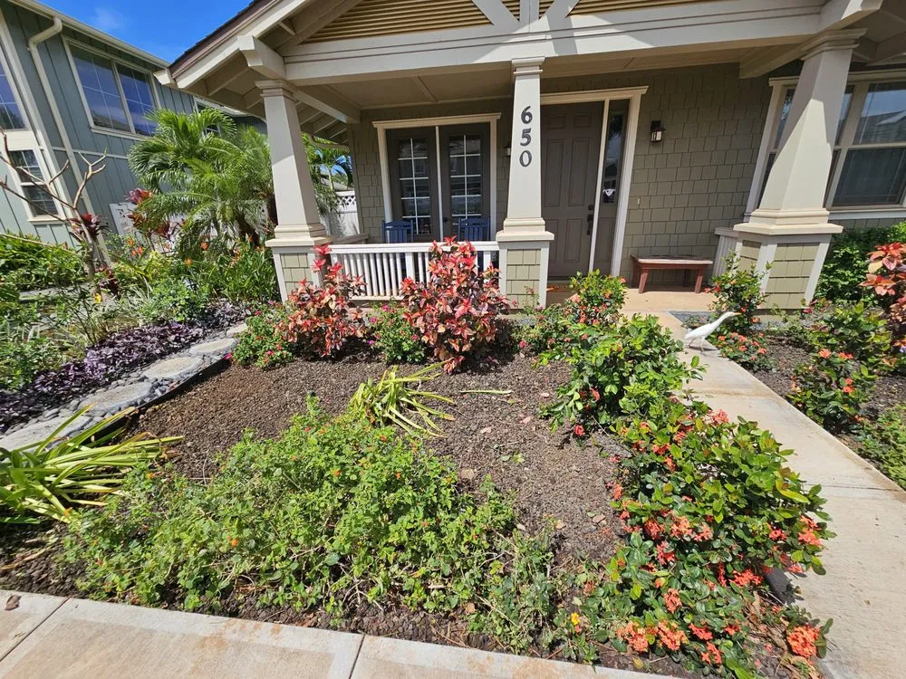 Custom outdoor landscaping for homes in Lahaina, HI by Pj Landscaping