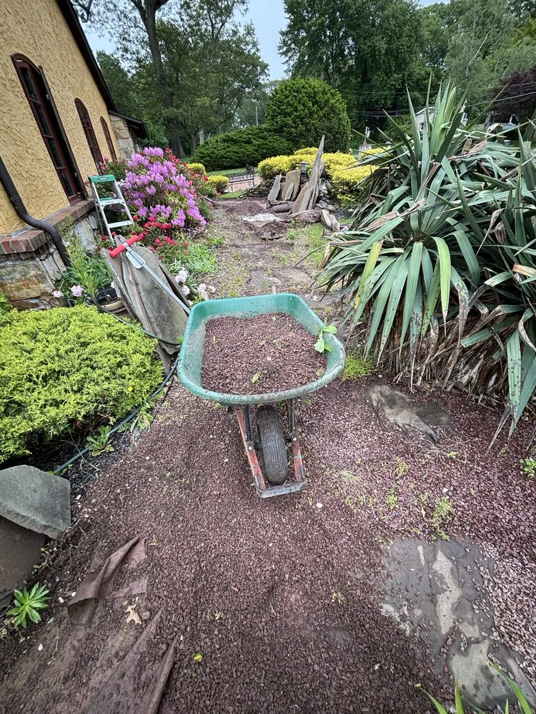 Top-rated landscape installation in Melville, NY by PJ's Contracting