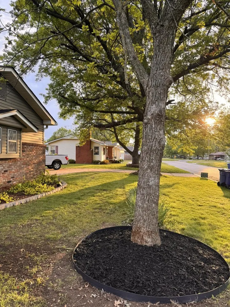 Professional garden landscaping for residential properties in Miami, OK by PJ’s Lawn Care Services