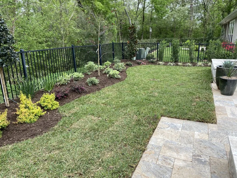 Professional yard maintenance in Richmond, TX by PJ's Patios & Landscaping