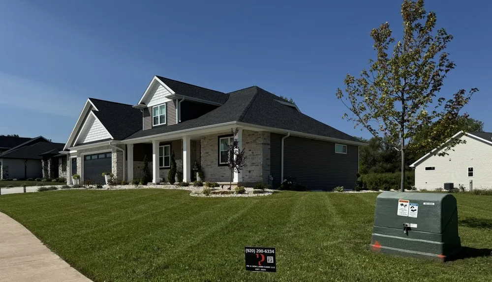 Trusted residential landscaping for residential properties in Ashwaubenon, WI by PK & Son Lawn Care