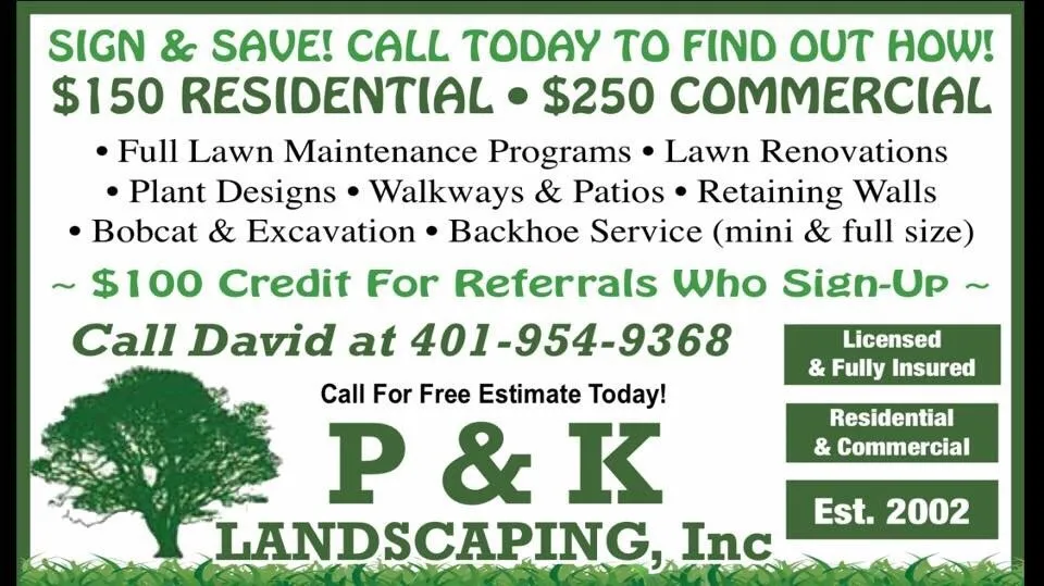 Professional yard maintenance in Smithfield, RI by P&K Landscaping