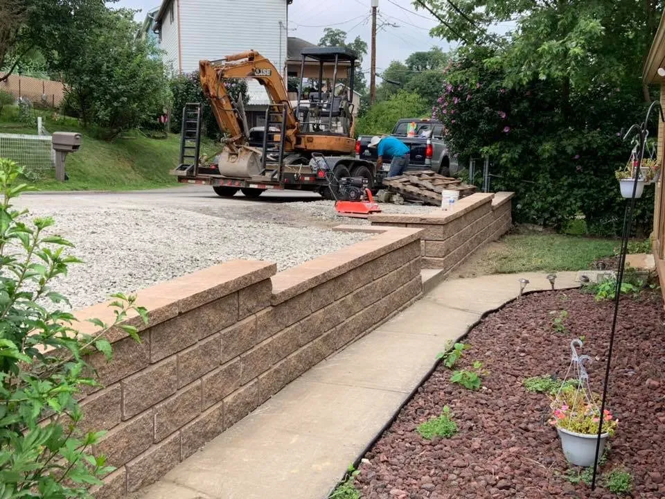 Professional outdoor landscaping for homes in Scenery Hill, PA by P&l excavation and landscaping