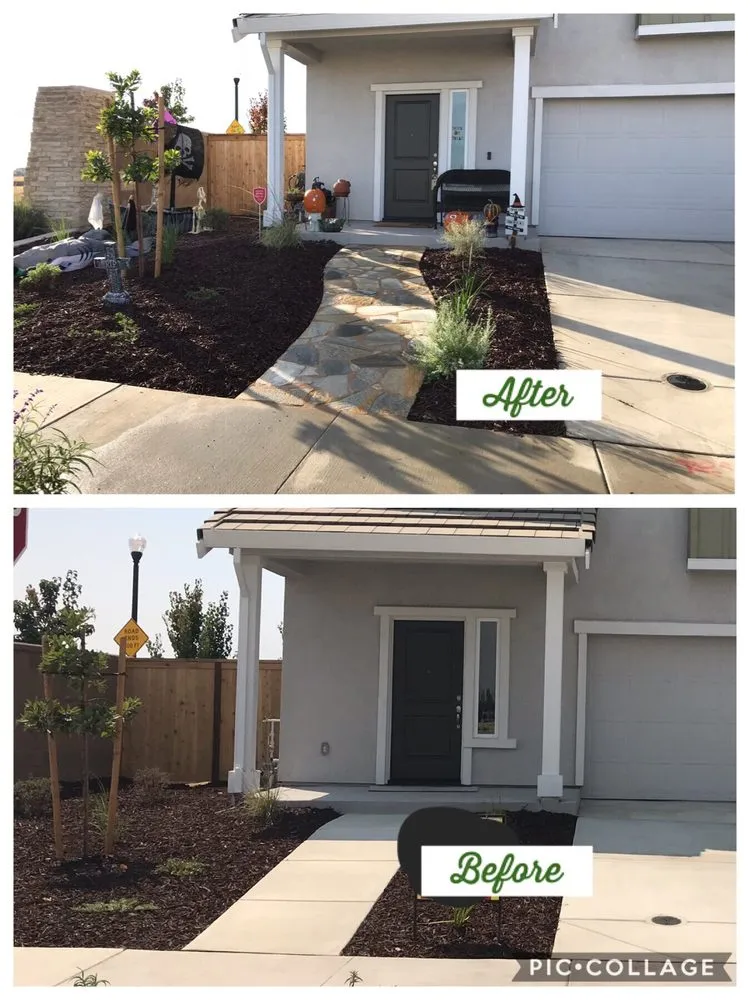 Professional garden landscaping in Roseville, CA by Placer Valley Landscaping and Maintenance