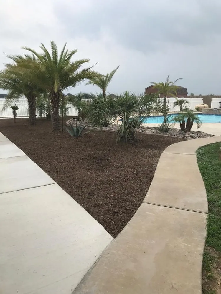 Custom yard cleanup service in Bellville, TX by Planet Landscape