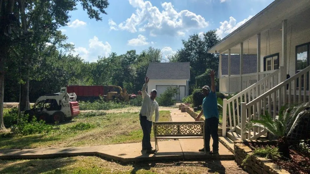 Professional landscape installation in Bellville, TX by Planet Landscape